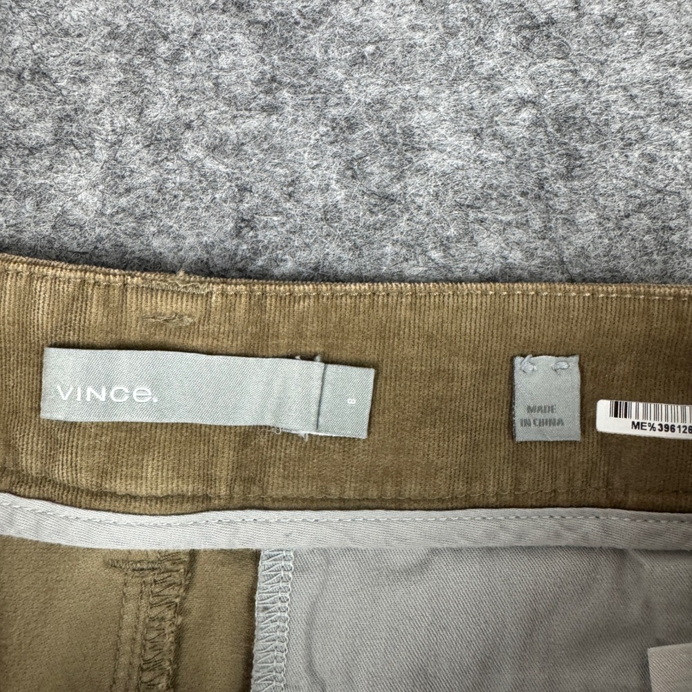 Vince Womens Corduroy Straight Leg Pants Tan Brown Size 8 Stretch - Picture 4 of 9